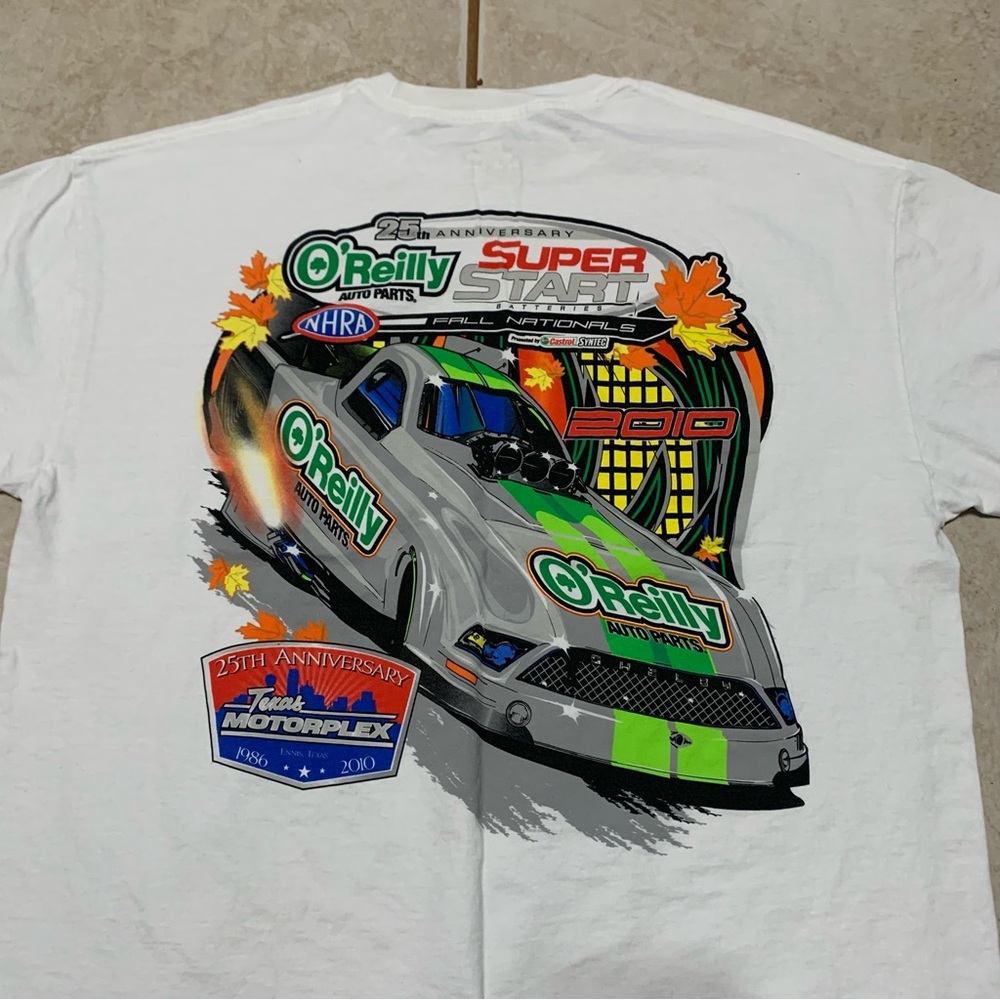 Vintage 2010 O’Reilly Fall Nationals Drag Racing T-Shirt Sz XL